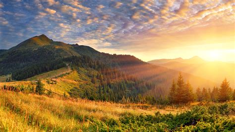 1366x768 Mountain Scenery Morning Sun Rays 4k Laptop HD ,HD 4k Wallpapers,Images,Backgrounds ...