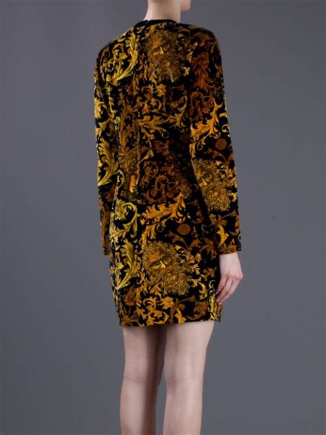 Versace Vintage Brocade Shift Dress - Farfetch