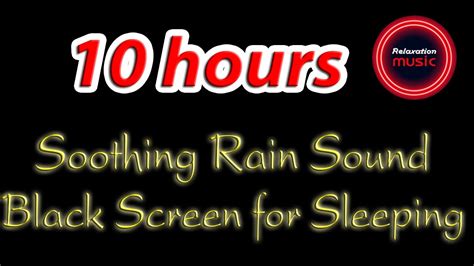 Rain Sounds Black Screen 10 hours - YouTube