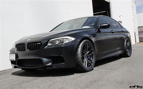 Matte Black BMW F10 M5 Gets Vorsteiner Flow Forged Wheels