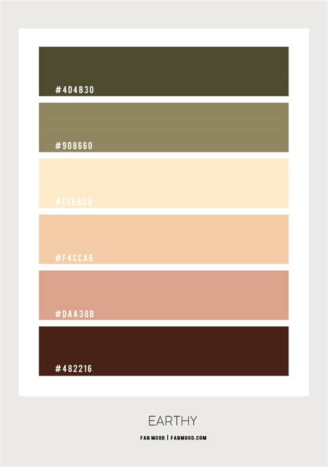 View 24 Earthy Color Palette Hex Codes - designmapbox