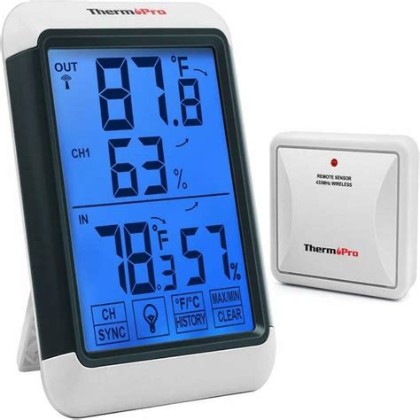 Digital Wireless Indoor Outdoor Hygrometer Thermometer Humidity Meter - Walmart.com