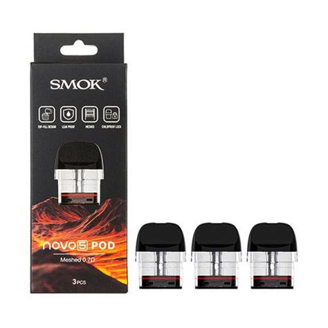 Smok Novo 5 Replacement Pods - 3 Pack - Red Star Vapor