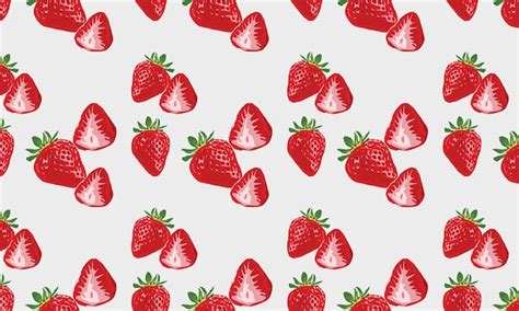 Premium Photo | Strawberries pattern