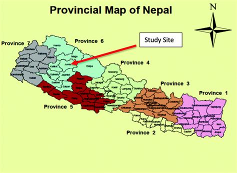 Map of Nepal after Federalisation: seven provinces and 77 districts... | Download Scientific Diagram