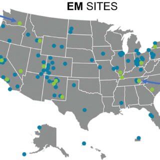 Map of the department of energy's environmental management (EM) sites ...