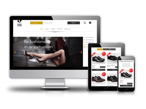 Shoe Store - Free eCommerce website template | Free eCommerce website ...