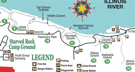 Starved Rock State Park Trail Map - Printable Map