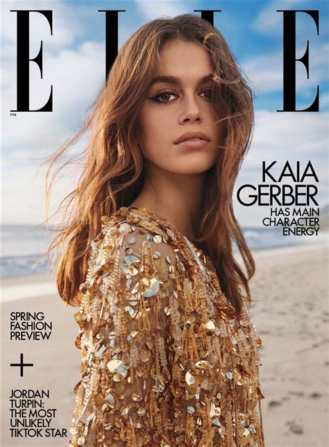 Kaia Gerber is the Cover Star of ELLE USA February 2023 Issue