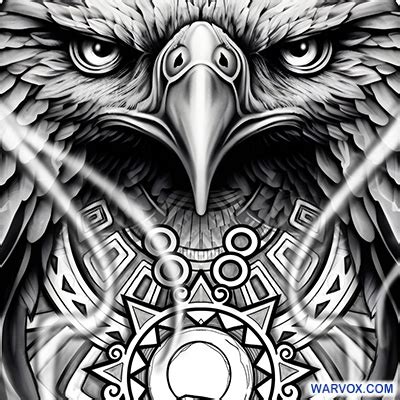 Mexican Aztec Eagle Tattoo Design - ₪ AZTEC TATTOOS ₪ Warvox Aztec Mayan Inca Tattoo Designs