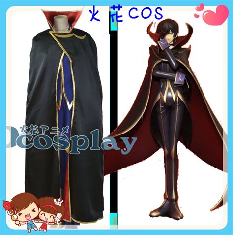 Code Geass Zero Lelouch Cosplay Costume zero cos full set customize 01-in Anime Costumes from ...