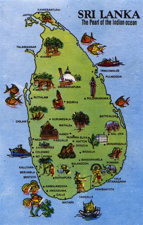 MAP OF SRI LANKA