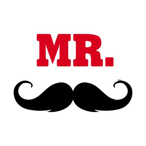 Mr. Mustache - Mr - T-Shirt | TeePublic