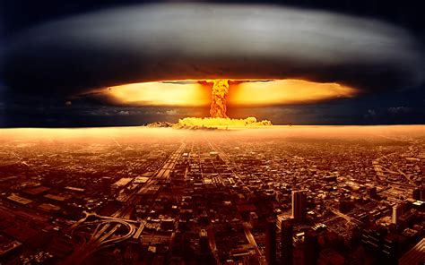 Apocalyptic Nuclear Explosion City - HD Wallpaper by Maik Hommel