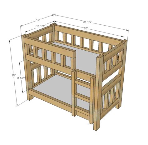 Bunk Bed Plans Dimensions Plans Free PDF Download