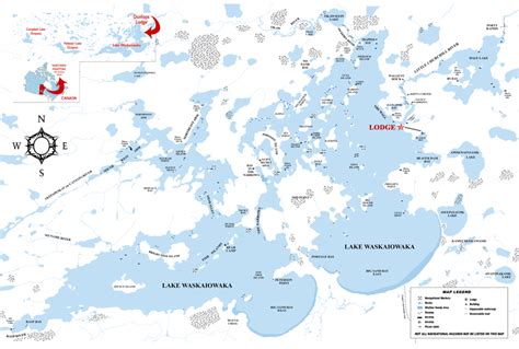 Fishing Lake Maps - Trophy Northern Pike Fishing - Manitoba Fishing Lodge