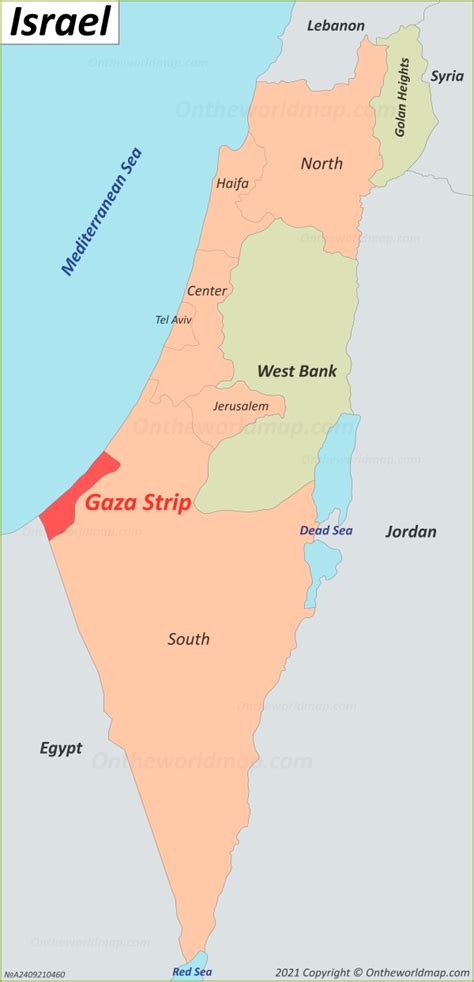 Gaza Strip Location On The Israel Map - Ontheworldmap.com