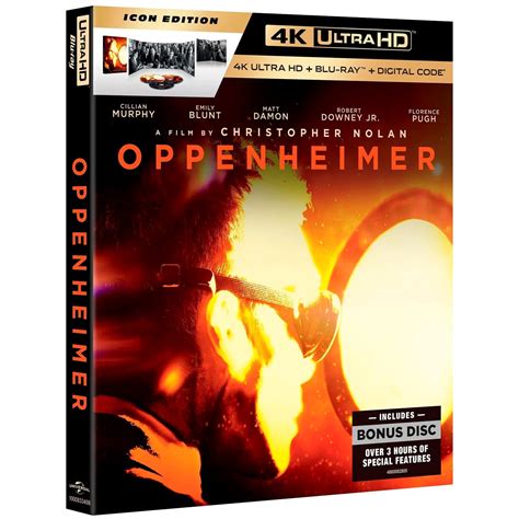 Oppenheimer (2023) (4K UHD + 2 Blu-ray) Walmart Exclusive DigiPack ...