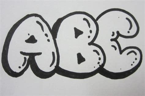 How To Draw Graffiti Bubble Letters