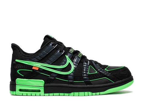 Off White X Air Rubber Dunk 'Green Strike' - Nike - CU6015 001 - black ...