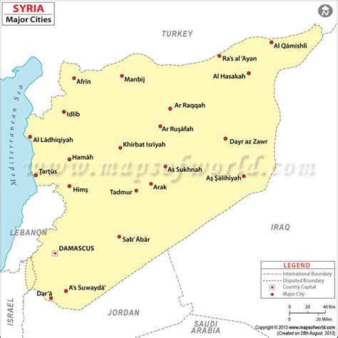 Cities in Syria | Syria Cities Map | Map, Geography map, Syria map