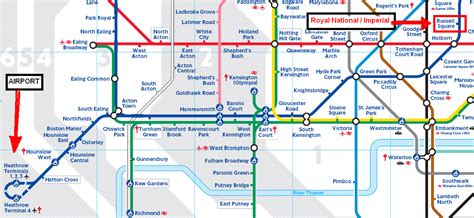 London Tube Map from Heathrow Airport