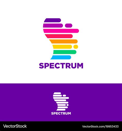 Spectrum logo color letter s logo Royalty Free Vector Image