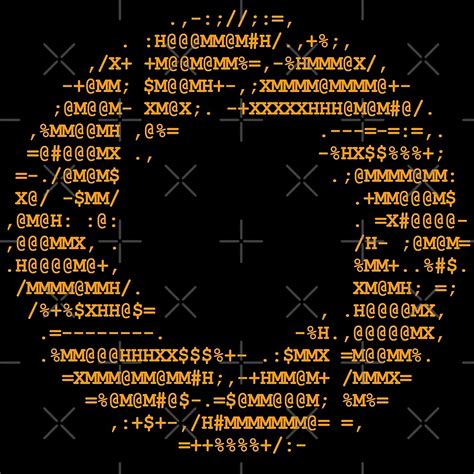 "Aperture Science ascii logo on black" by FbsArts | Redbubble