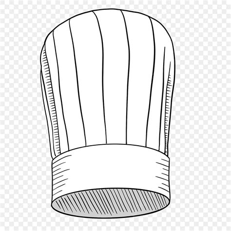 White Chef Hat, Hat Drawing, Chef Hat Drawing, Chef Drawing PNG ...