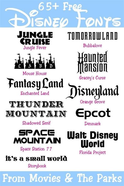 65+ Free Disney Fonts from the Movies & Parks - Your Everyday Family ...