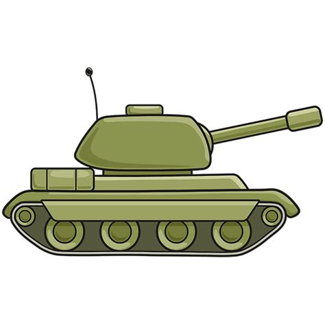 How to Draw a Tank - Really Easy Drawing Tutorial