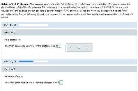 Solved Salary of Full Professors The average salary of a | Chegg.com