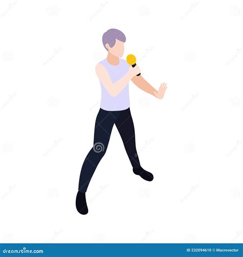 Pop Musician Icon stock vector. Illustration of festival - 232094610