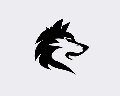 Elegant Black Head Wolf Art Logo Design Inspiration Stock Illustration - Download Image Now - iStock