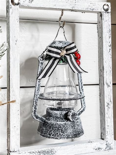 DIY Winter Lantern - Affordable Winter or Christmas Decor