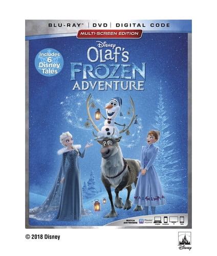 Olaf's Frozen Adventure Plus 6 Disney Tales (Blu-ray + DVD + Digital ...