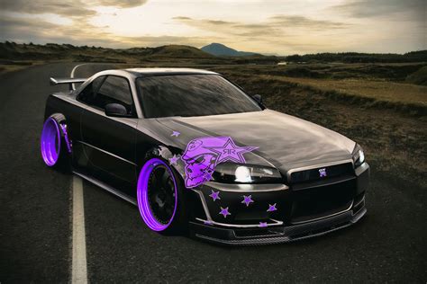 Nissan Skyline GTR R34 Car Poster – My Hot Posters