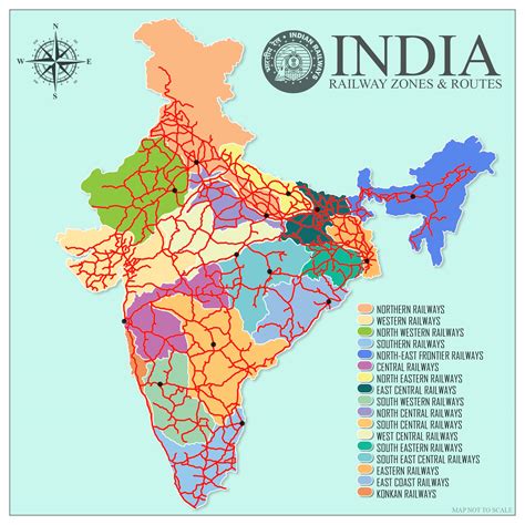 [OC] Indian Railways with Controlling Zones : r/india