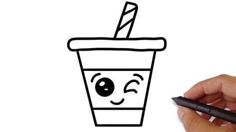 How To Draw A Milkshake Easy Cute Food Drawings Cute Drawings Draw So ...