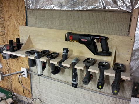 Chad's Workshop: Cordless tool rack