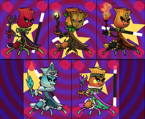 PVZ: Garden Warfare 2 - Rose Variants by Rose-Supreme on DeviantArt