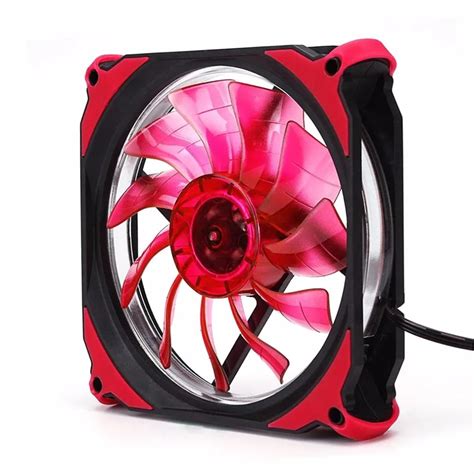 120mm LED CPU Cooler Fan Radiator 12V LED Light Heatsink Computer Case Fan Air Cooling For ...