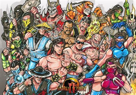 Mortal Kombat 2 characters by Sw-Art on DeviantArt