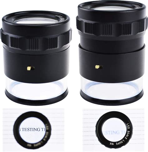 DANOPLUS 10x Magnification Loupe with LED Light and Glass India | Ubuy