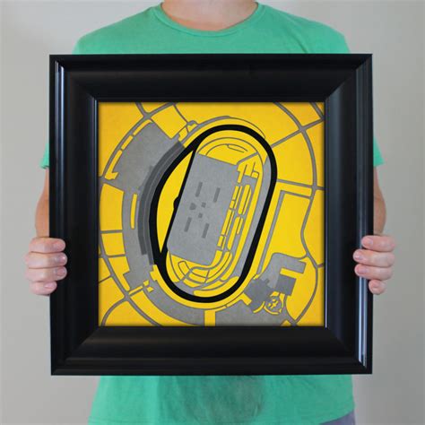 Kansas Speedway Map Art by City Prints - The Map Shop