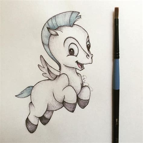 Pegasus [as a kid] (Drawing by PiperMiru @Instagram) #Hercules Drawing ...