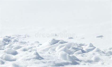 Natural Winter Background with Snow. Snowy White Background Stock Image ...