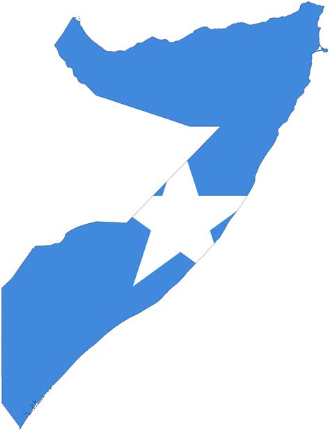 Somalia Flag Map - MapSof.net