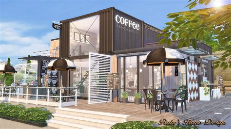 Ruby's Home Design: Sims4 Container Coffee Shop