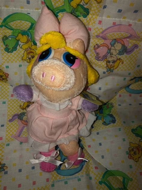 Vintage Muppet Babies Plush Miss Piggy Baby NWWT 8 Pink Shiny - Etsy